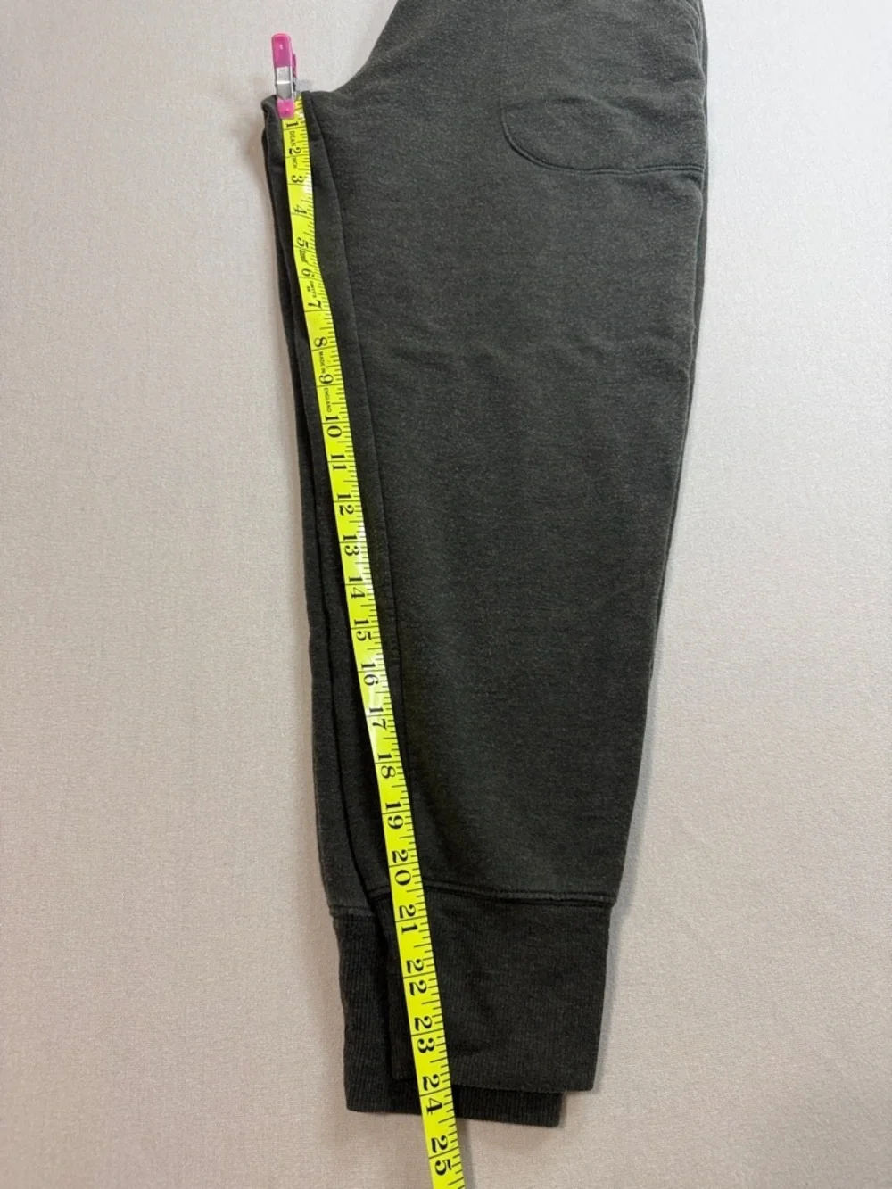Athleta Olive Green Knit Joggers with Rib Cuffs
